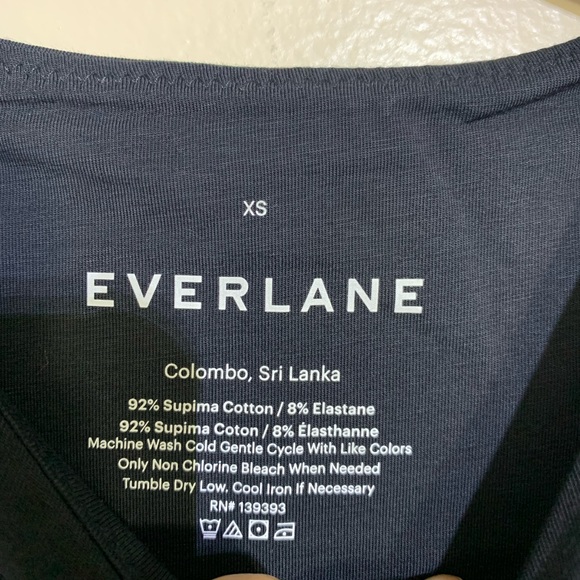 Everlane The Cutaway Tank Bodysuit Black bikini Body Suit Women’s NWOT - Picture 9 of 12